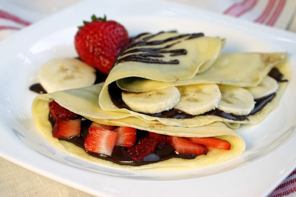 French Sweet Crepes with Nutella - Curious Cuisiniere