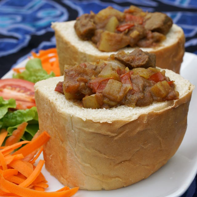 Bunny Chow - South African beef curry - Curious Cuisiniere