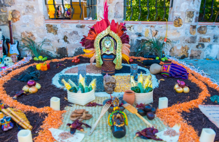 Dia de los Muertos altar - Honoring ancestors is a big part of Mexican culture. Instead of (or in addition to) Halloween, have your students make their own Dia de los Muertos altar to honor their passed loved ones. There is such a wealth to dive into on this topic for your homeschool lessons. 