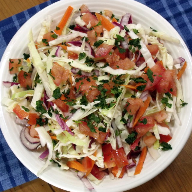 Nicaraguan ensalada de repollo (cabbage slaw) - Curious Cuisiniere