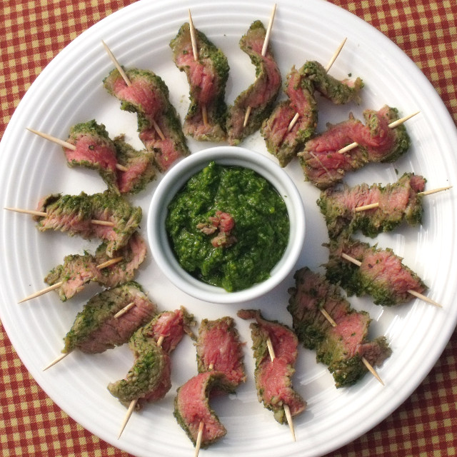 Nicaraguan chimichurri with steak