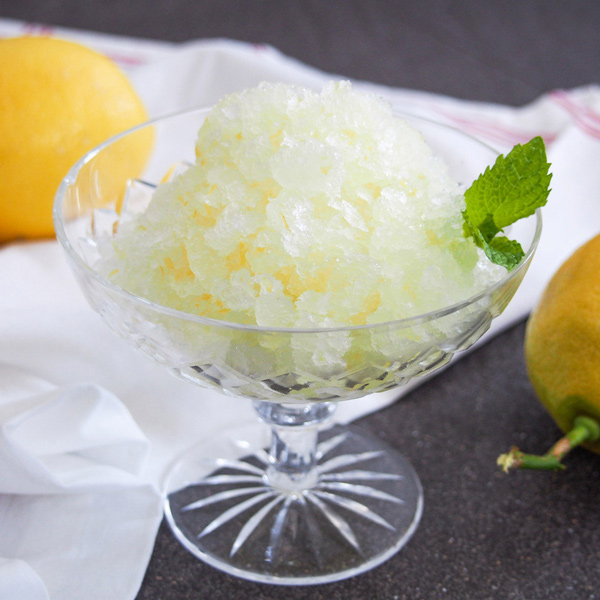 Lemon granita - Kids can lean about Italy by making Italian food