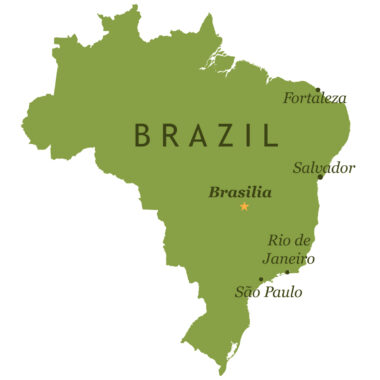 Map of Brazil - Brazil facts and food for kids