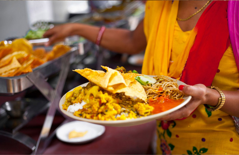 Nepali festival dal bhat plate - Nepali food