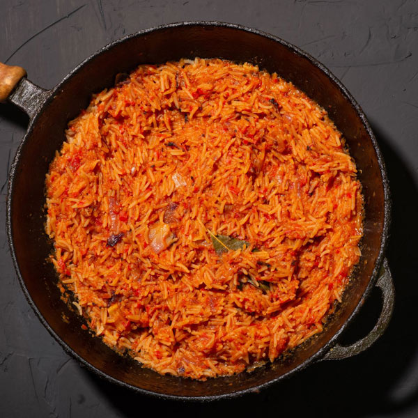 Nigerian Jollof rice - Image from Canva.com - Kids learn about Nigerian food